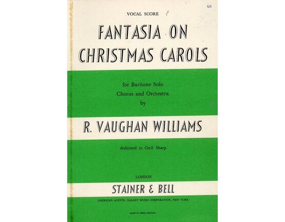 5275 | Fantasia on Christmas Carols for Baritone solo, chorus and orchestra