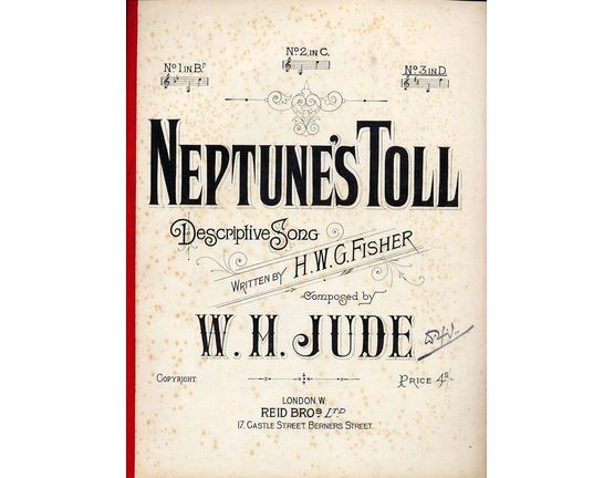 5344 | Neptunes Toll - Descriptive Song - In the key of D major for high voice
