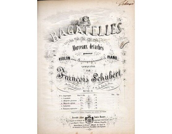 5345 | Bagatelles for violin and piano - No.4 - Allegretto agitato
