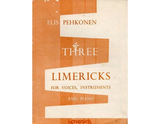 5377 | Three Limericks - For Voices, Instruments and Piano