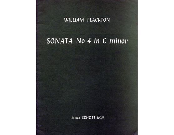 5378 | Sonata No. 4 in C Minor, Op. 2 No. 8 - For Viola and Piano or Harpsichord - With Seperate Viola Part - Edition Schott 10957