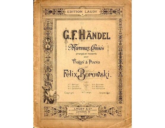 5401 | Handel - Morceaux Choisis - For Violin and Piano
