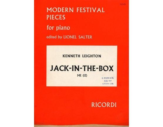 5409 | Jack in the Box - Modern Festival Pieces for Piano