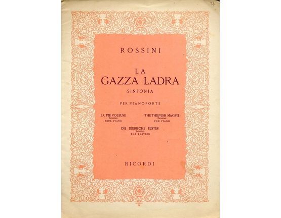 5409 | La Gazza Ladra (The thieving Magpie) - Overture for piano
