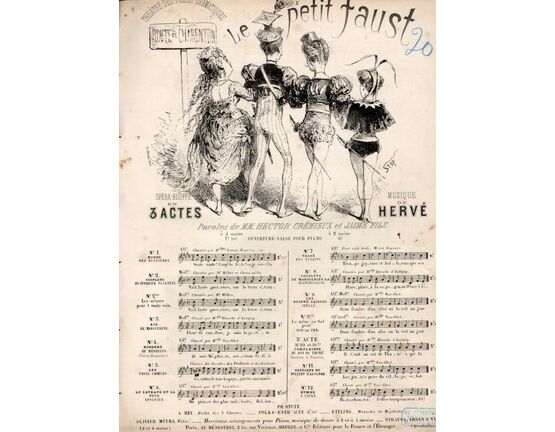 5446 | Le Petit Faust - Opera Bouffe en 3 Acres - No.9 (Les Quatre Saisons) - Song