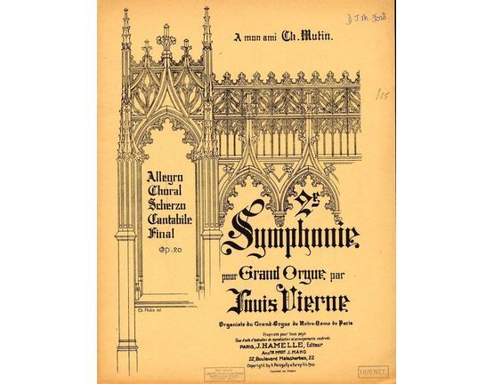 5487 | 2re Symphonie pour Grand Orgue - Op. 20