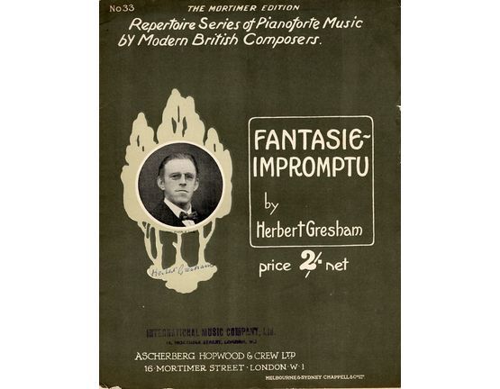 5497 | Fantasie-Impromptu - Repertoire Series of Pianoforte music by Modern British Composers No. 33