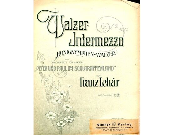 5499 | Walzer Intermezzo - Honignymphen Walzer aus der Operette fur kinder 'Peter und Paul im Schlaraffenland' - For Piano