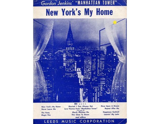 5532 | New York's My Home - For Piano and Voice with Ukulele chord symbols