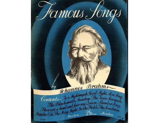 5552 | Famous Songs by Johannes Brahms