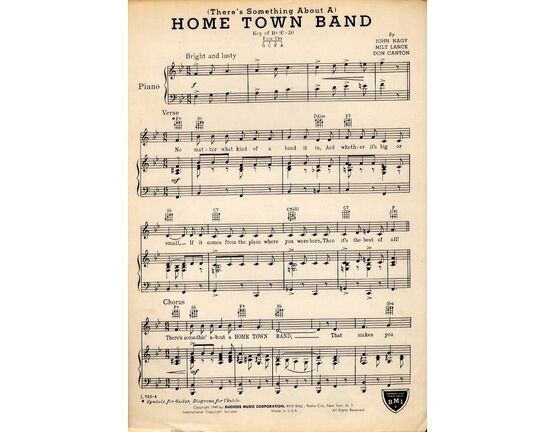 5575 | (There's Something About A) Home Town Band - Professional Copy