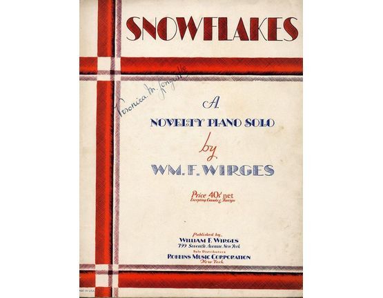 5576 | Snowflakes - A Novelty Piano Solo