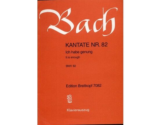5599 | Bach - Cantata No. 82  "It Is Enough" - BWV 82