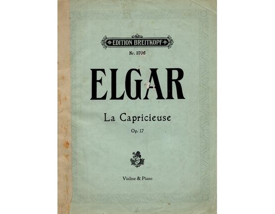 5599 | Elgar - La Capricieuse - For Violin and Piano - Op. 17