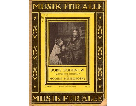 5599 | Rimsky Korsakov - Boris Godunov - Musikalisches Volksdrama from 'Modest Mussorgsky' - For Voice & Piano - 'Musik Fur Alle Series' 17. Band, No. 198