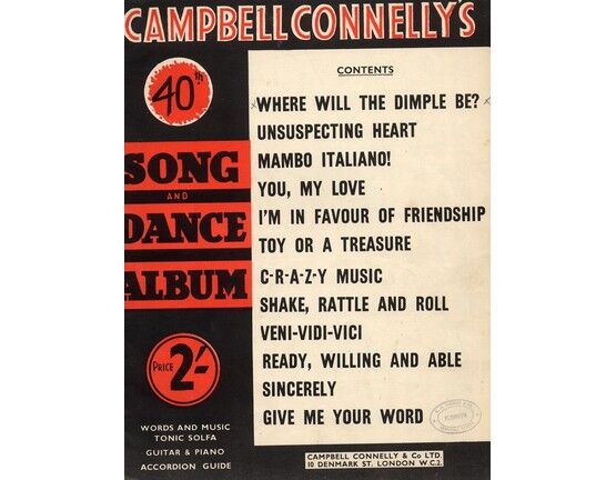 5718 | Campbell Connelly's 40th Song and Dance Album