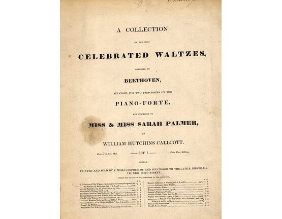 5719 | A Collection of the Most Celebrated Waltzes Composed by Beethoven