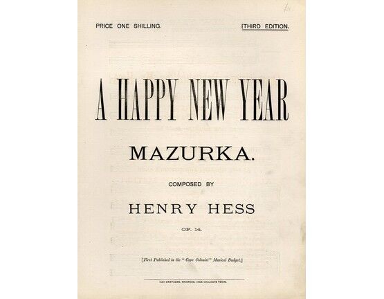 5738 | A Happy New Year Mazurka, Opus 14