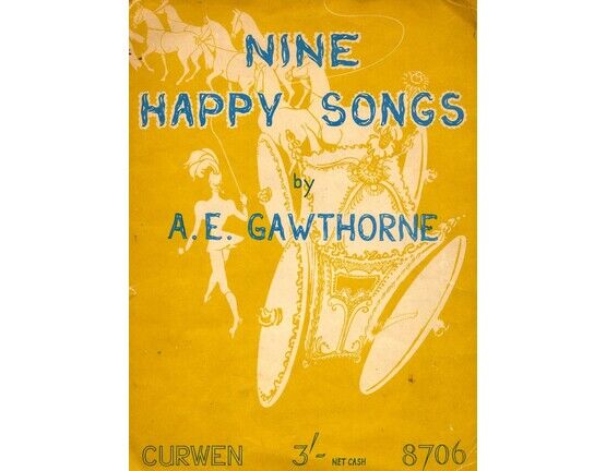 575 | Nine Happy Songs - Curwen Edition 8706 - Piano and voice