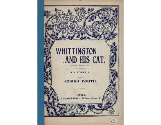 575 | Whittington And His Cat - An Operetta Adapted for School Festivals - Curwen Edition No. 3481