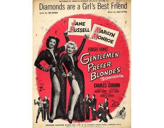 5842 | Diamonds are a Girl's Best Friend, from Gentlemen Prefer Blondes, Jane Russell, Marilyn Monroe