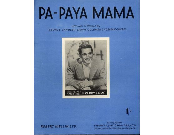 5855 | Pa-Paya Mama - Recorded on H.M.V. BIO595 by Perry Como