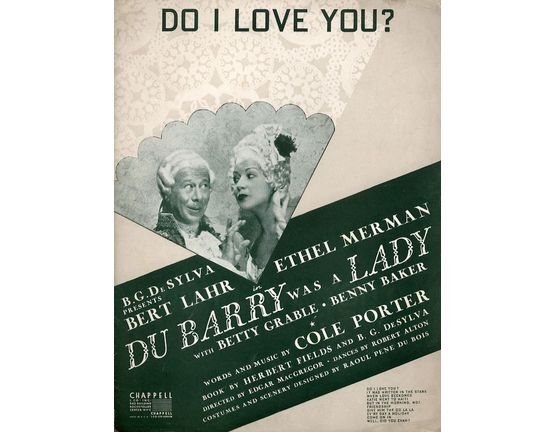 5869 | Do I Love You? - From Du Barry was a Lady featuring Bert Lahr and Ethel Merman - For Piano and Voice with Guitar chord symbols