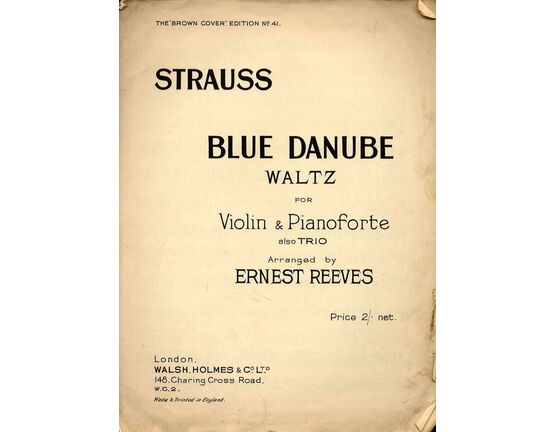 5871 | Blue Danube Waltz for Violin and Pianoforte