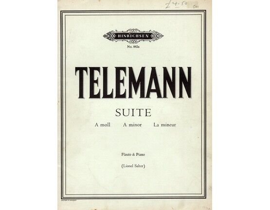 5908 | G P Telemann - Suite in A minor for flute and piano