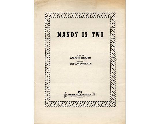 5918 | Mandy is Two - Song