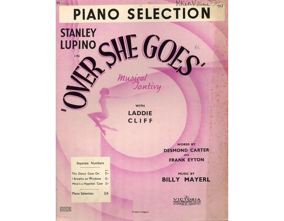 5928 | Over She Goes - Piano selection
