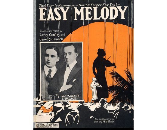 5932 | Easy Melody - That Easy to Remember hard to forget Fox-Trot - For Piano and Voice