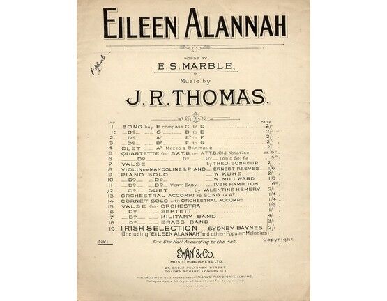 5935 | Eileen Alannah - Song - In the key of F major
