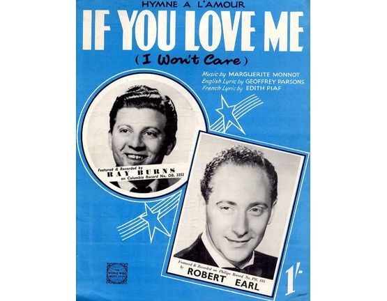 5938 | If You Love Me (I won't care)  - Featuring Ray Burns and Robert Earl