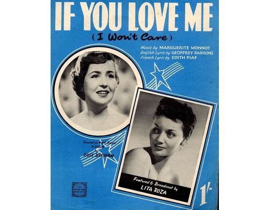 5938 | If You Love Me (I won't care) - Rose Brennan and Lita Roza