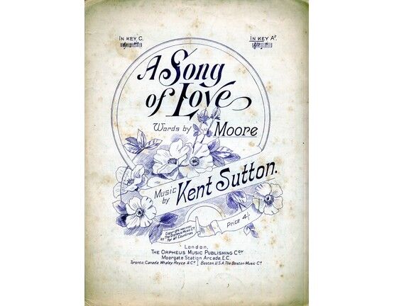 5944 | A Song of Love - In the Key of A flat major for higher voice