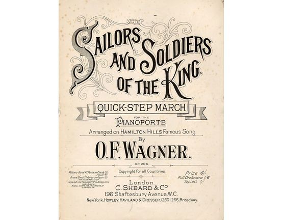 5954 | Sailors and Soldiers of the King - Quick-Step March - For the Pianoforte - Op. 206