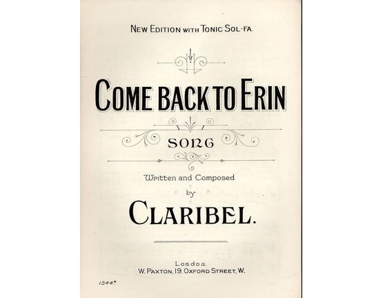 5982 | Come Back to Erin - Song