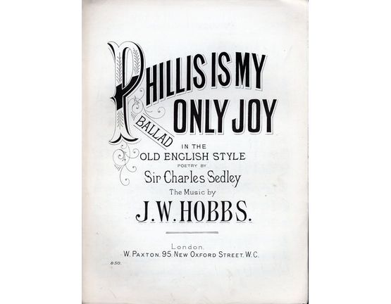 5982 | Phillis is My Only Joy - Ballad in the Old English style