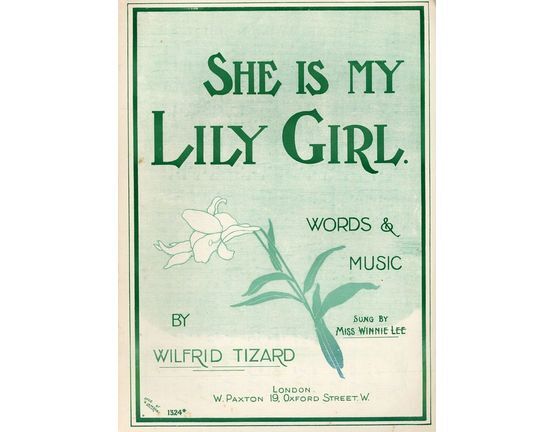 5982 | She is My Lily Girl - Song sung by Miss Winnie Lee