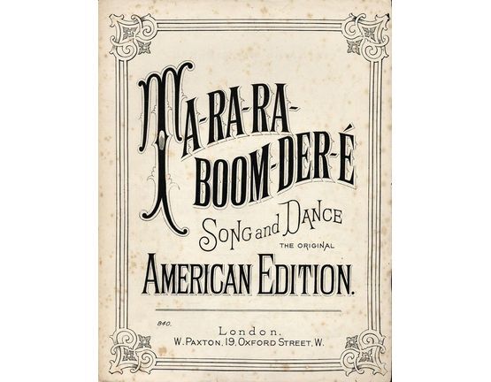 5982 | Ta-ra-ra-boom-der-e, the original American edition