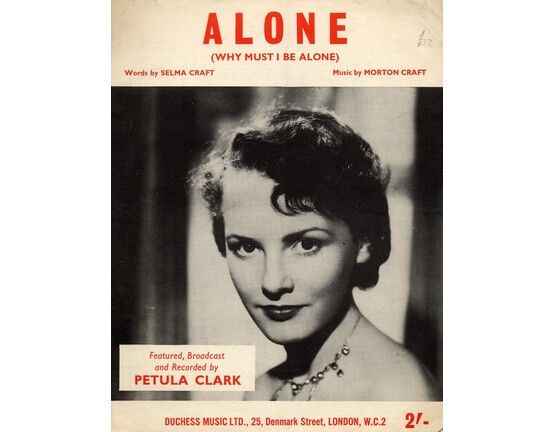 5987 | Alone (Why I Must Be Alone) - Song featuring Petula Clark