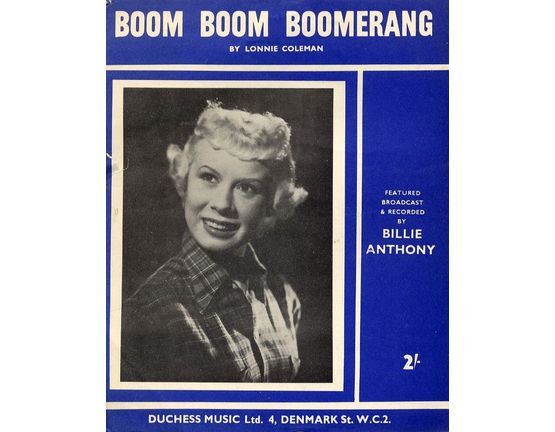 5987 | Boom Boom Boomerang - Featured and Broadcast by Billie Anthony