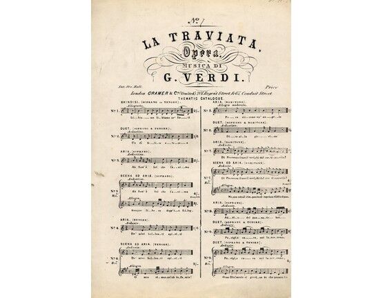 6015 | Di Provenza Il Mar, No. 7 of "La Travatia" for baritone voice