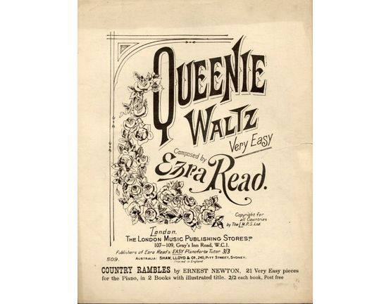 6068 | Queenie Waltz - Very easy for Piano