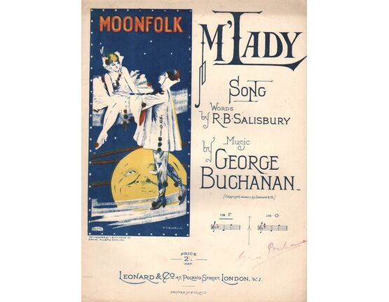 6080 | M'Lady - Song in the key of F major for lower voice - As performed by 'Moonfolk'