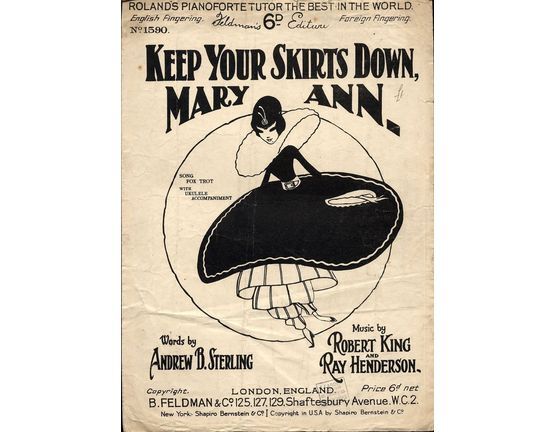 6085 | Keep Your Skirts Down, Mary Ann - Fox-Trot Song
