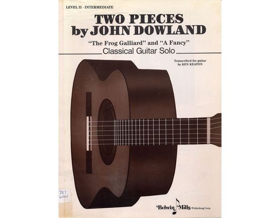 6089 | Two Pieces by John Dowland - 'The Frog Galliard' and 'A Fancy' - Classical Guitar Solo - Level II Intermediate
