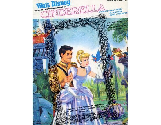 6096 | Walt Disney Presents the Story and Songs of Cinderella - Easy Piano and Easy Organ Arrangements