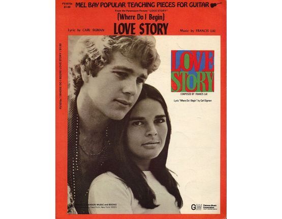 6096 | (Where Do I Begin) Love Story - Song from 'Love Story' Featuring Ali MacGraw and Ryan O'Neal - Guitar arrangement